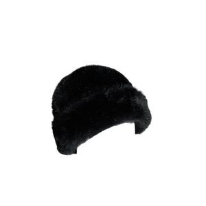 vintage goth faux fur hat